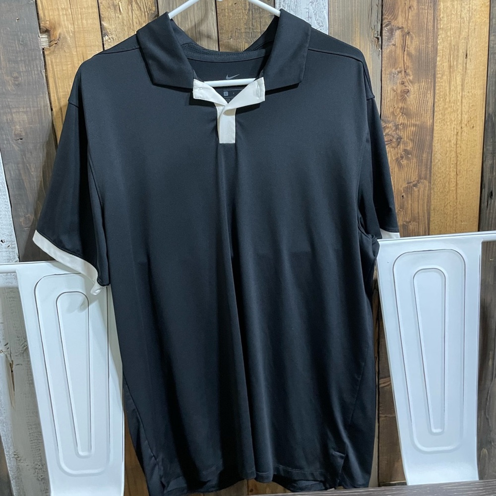 Nike Black Polo Shirt Classic Design